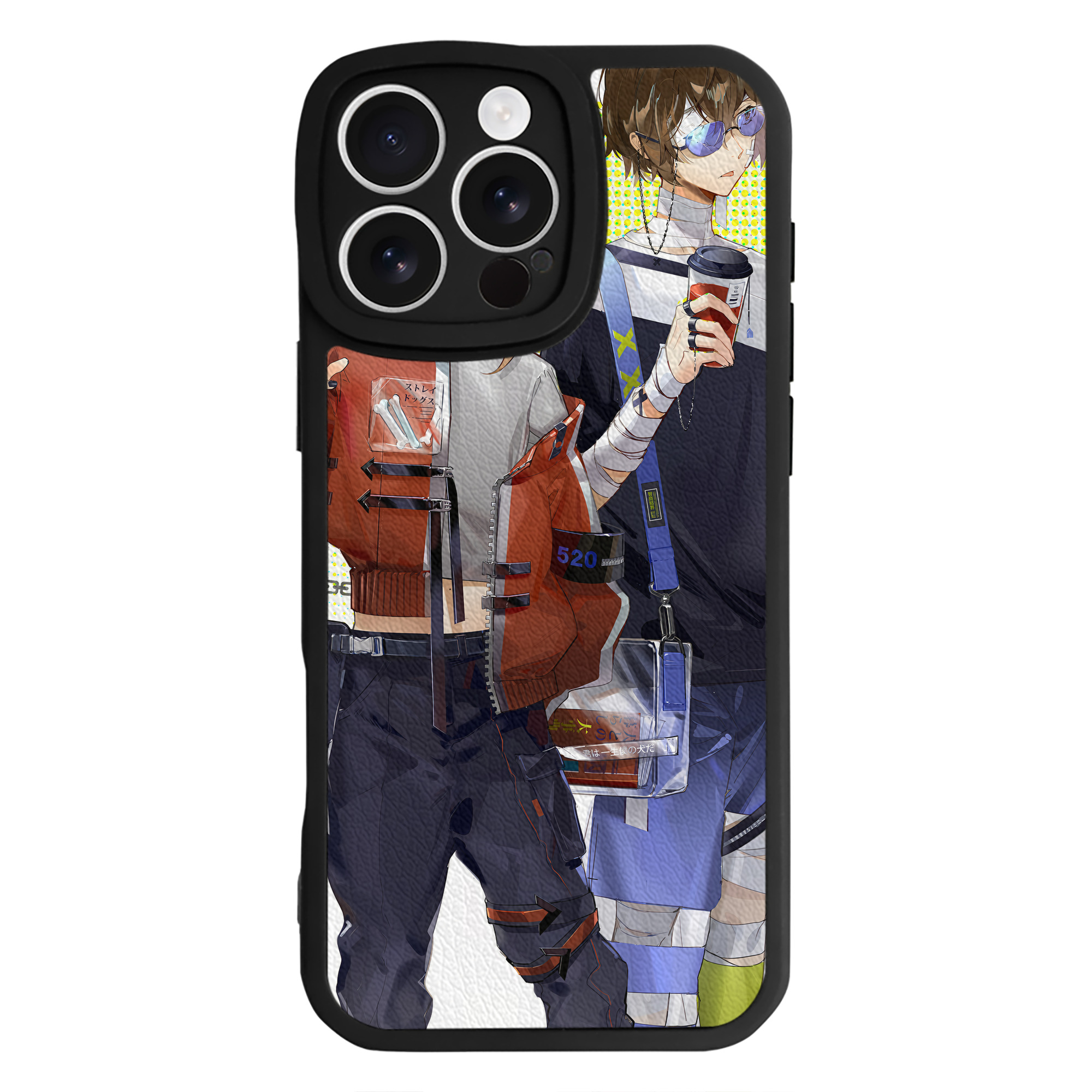 （画像用） 文豪ストレイドッグス Bungo Stray Dogs 【iPhone 16シリーズ対応】シリコンスマホケース（レザー調） 材質：シリコン